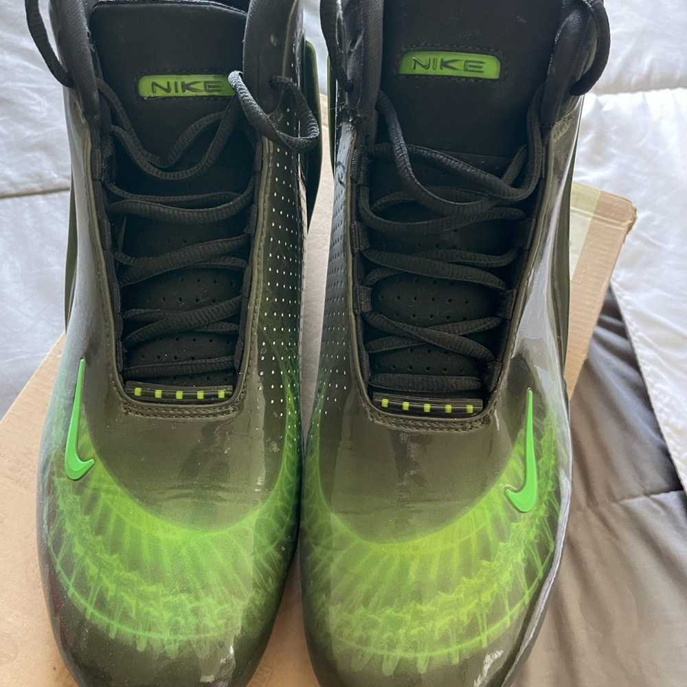 Nike Black High-Top Sneakers with Neon Green Accents